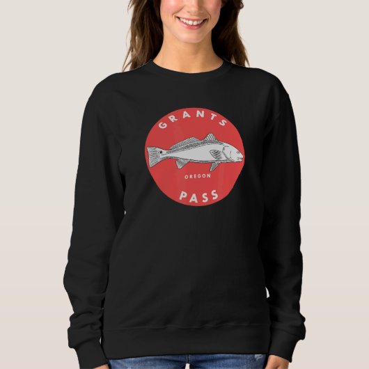 Grants Pass Oregon Fishing Sweatshirt (Vorderseite)