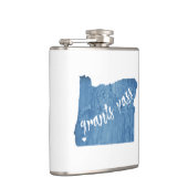 Grants Pass Oregon Wood Grain Flachmann (Rechts)