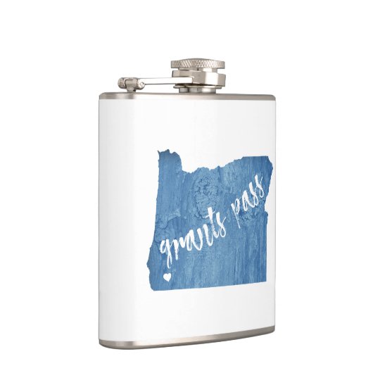 Grants Pass Oregon Wood Grain Flachmann (Rechts)