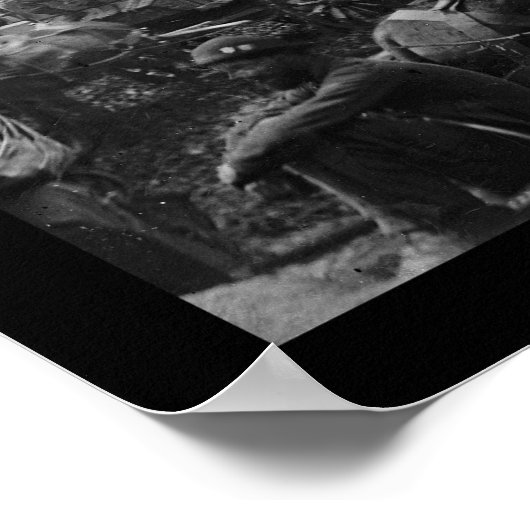 Grant's Wilderness Campaign Wagon Train 1864 Poster (Ecke)