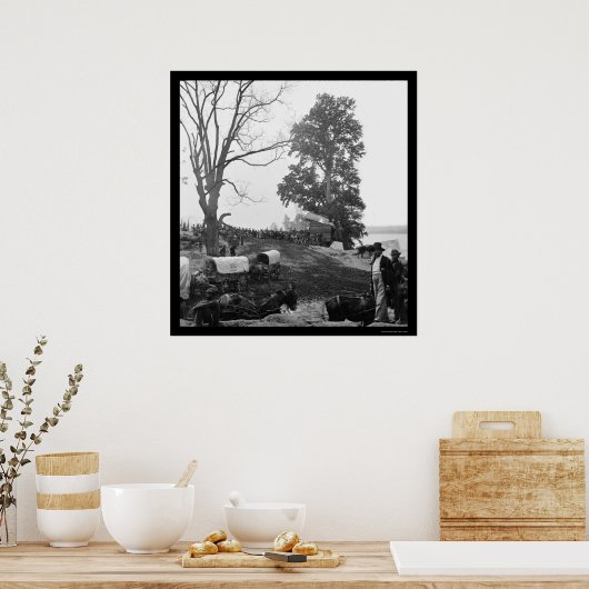 Grant's Wilderness Campaign Wagon Train 1864 Poster (Küche)