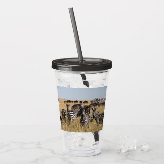 Grant's Zebra Acryltrinkbecher (Vorderseite Ice)
