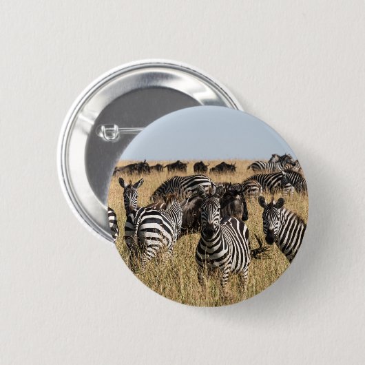Grant's Zebra Button (Vorne & Hinten)