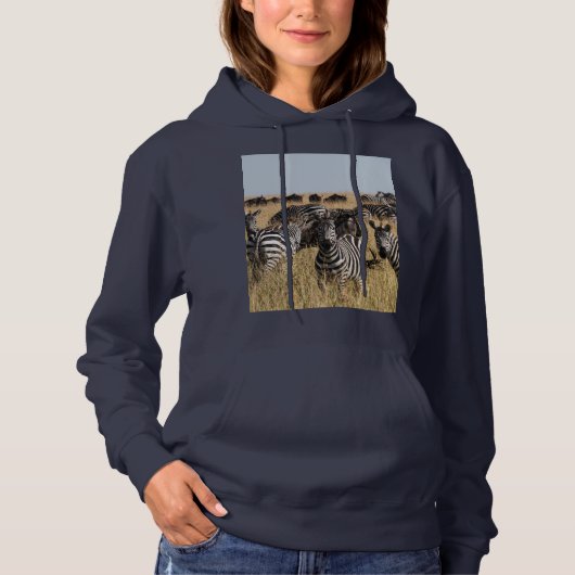 Grant's Zebra Hoodie (Vorderseite)