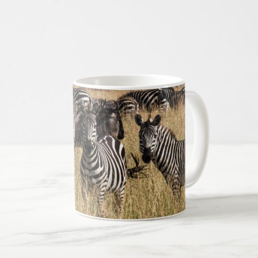 Grant's Zebra-Kaffee-Tasse Kaffeetasse (VorderseiteRechts)