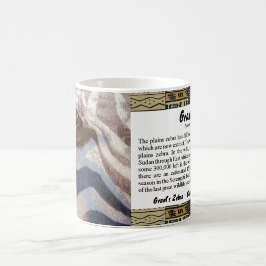 Grant's Zebra Kaffeetasse (Mittel)
