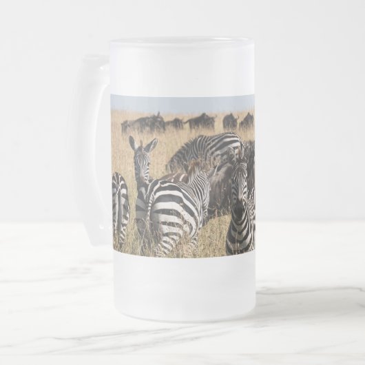 Grant's Zebra Mattglas Bierglas (Vorderseite Links)