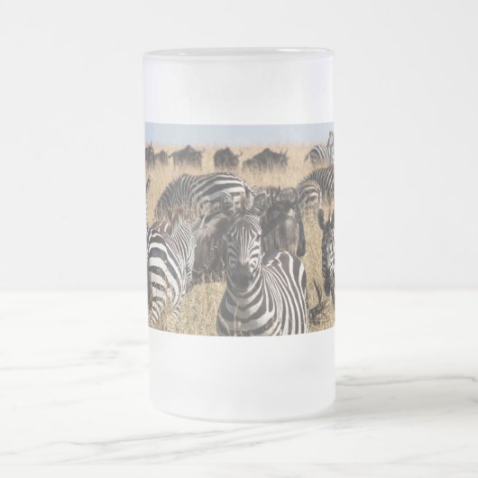 Grant's Zebra Mattglas Bierglas (Mittel)