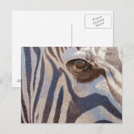 Grant's Zebra Postkarte (Vorne/Hinten)