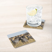 Grant's Zebra Rechteckiger Pappuntersetzer (Vor Ort)