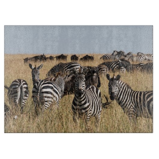 Grant's Zebra Schneidebrett (Vorderseite)