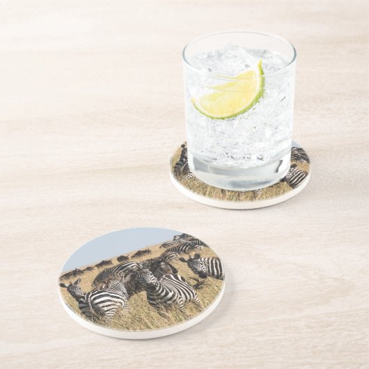 Grants Zebra-Untersetzer Getränkeuntersetzer (Seite)