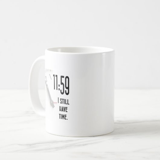 Grantwriter-Uhr Kaffeetasse (Vorderseite Links)