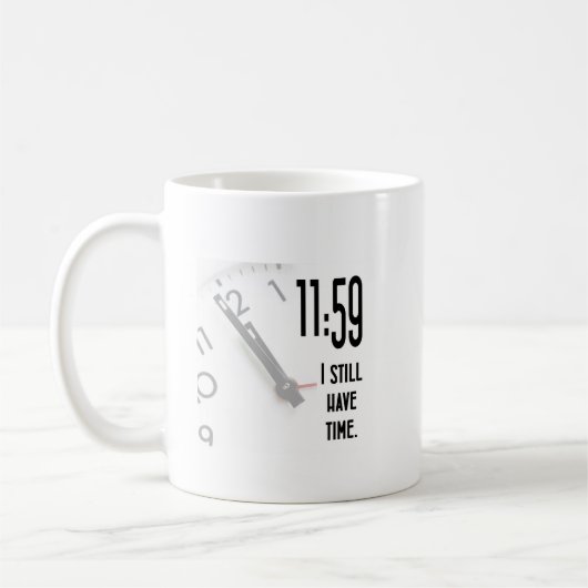 Grantwriter-Uhr Kaffeetasse (Links)