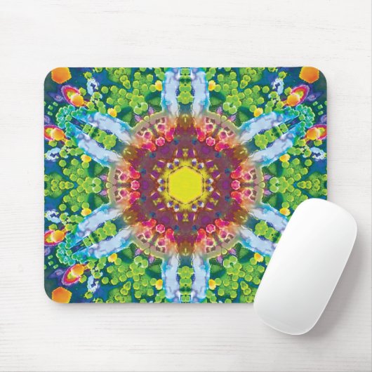 Granular Kaleidoscope Mouse Pad Mousepad (Mit Mouse)