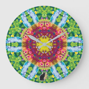 Granular Kaleidoskop Große Wanduhr