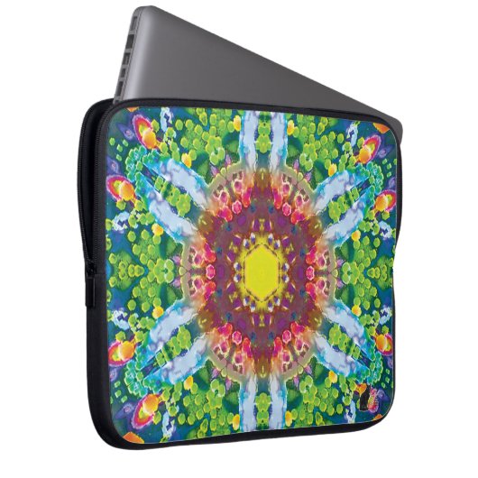 Granular Kaleidoskop Laptopschutzhülle (Vorne Rechts)