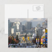 Granville Bridge, Vancouver, BC Postkarte (Vorne/Hinten)