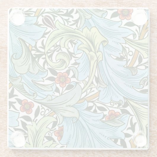 Granville, ein William Morris-Muster, Glasuntersetzer (Rückseite)
