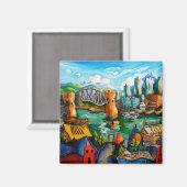 Granville Island Magnet (Vorderseite/Rückseite)