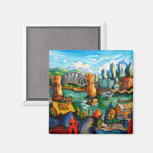 Granville Island Magnet (Vorderseite/Rückseite)