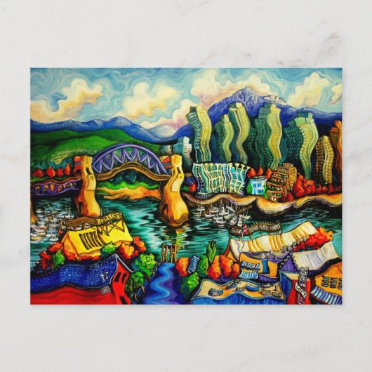 Granville Island Postkarte (Vorderseite)