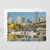 Granville Island Vancouver BC Postkarte (Vorne/Hinten)