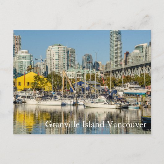 Granville Island Vancouver BC Postkarte (Vorderseite)
