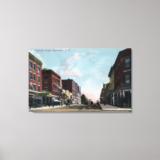 Granville Street View Leinwanddruck (Vorderseite)