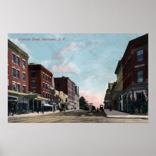 Granville Street View Poster (Vorne)