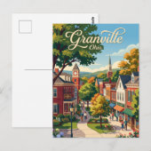 Granville, USA Postkarte (Vorne/Hinten)