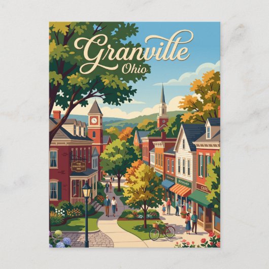 Granville, USA Postkarte (Vorderseite)
