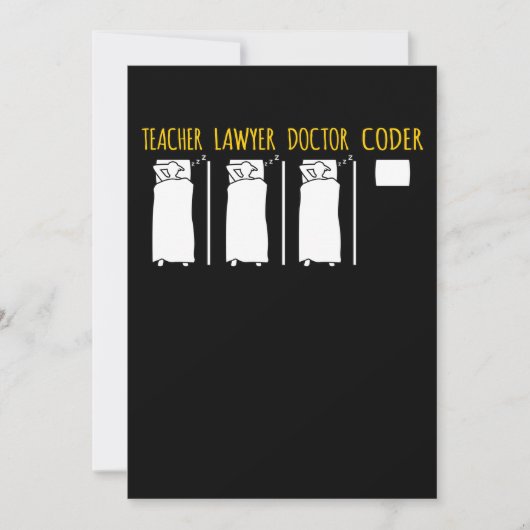 Grap des IT-Coding-Programmierers für PCs Dankeskarte (Vorderseite)