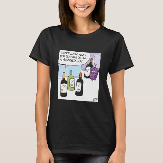 Grape and wine dating T-Shirt (Vorderseite)