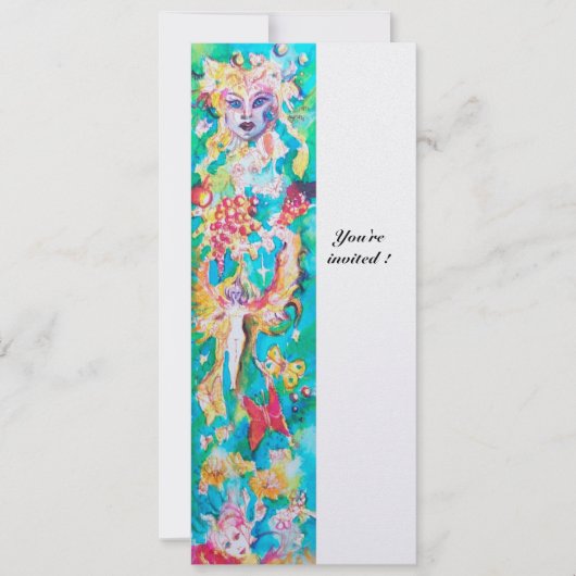 GRAPE FAIRE TALE 4 Metallisches Eis Einladung (Vorderseite)