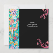 GRAPE FAIRY TALE1 schwarz Einladung (Rückseite)