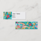 GRAPE FAIRY TALE Blume Schmetterlinge Mini Visitenkarte (Vorne/Hinten)