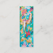 GRAPE FAIRY TALE Blume Schmetterlinge Mini Visitenkarte (Rückseite)