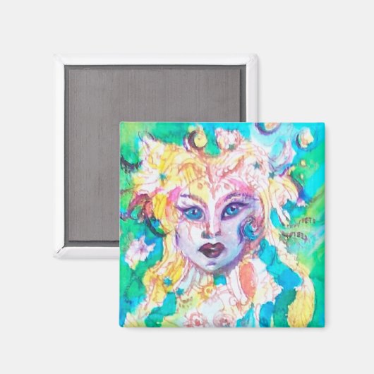 GRAPE FAIRY TALE Fantasy Watercolor Magnet (Vorderseite/Rückseite)