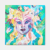 GRAPE FAIRY TALE Fantasy Watercolor Magnet (Vorne)