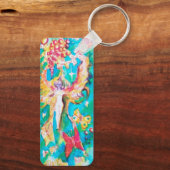 GRAPE FAIRY TALE Fantasy Watercolor Schlüsselanhänger (Rückseite)