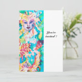 GRAPE FAIRY TALE Metallisches Eis Einladung (Stehend Vorderseite)