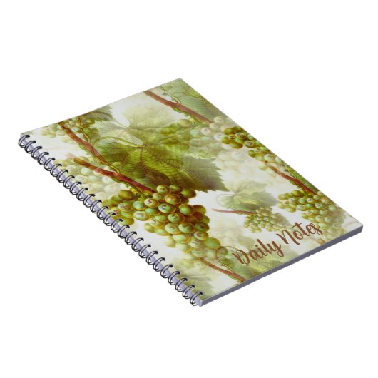 Grape Fruit Pattern Notebook Notizblock (Rechte Seite)