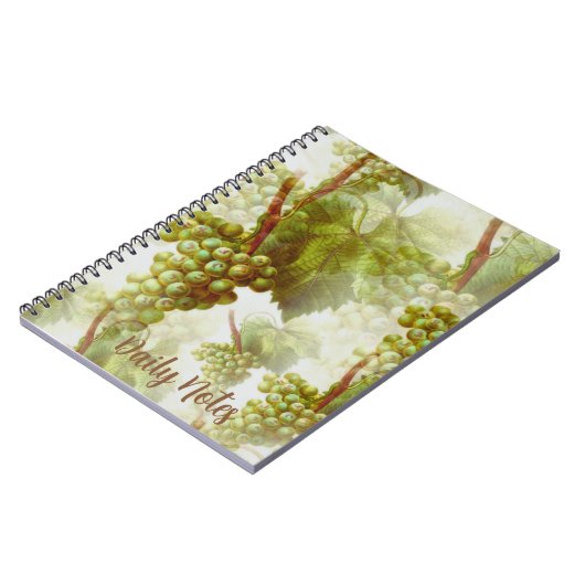 Grape Fruit Pattern Notebook Notizblock (Linke Seite)