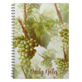 Grape Fruit Pattern Notebook Notizblock (Vorderseite)