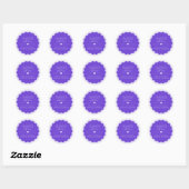 Grape Purple Baked With Love Scallop Sticker (Blatt)