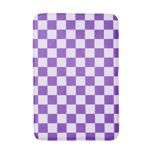 Grape soda checkerboard pattern badematte (Vorderseite Vertikal)