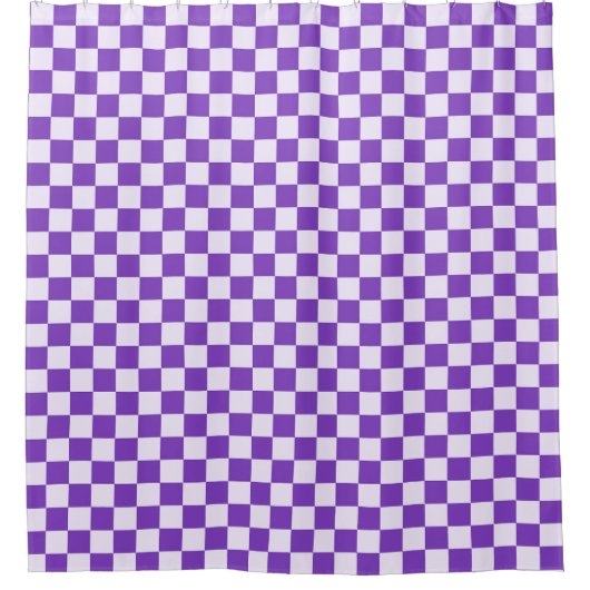Grape soda checkerboard pattern duschvorhang (Vorderseite)