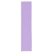 Grape soda checkerboard pattern kurzer tischläufer (Vorderseite)