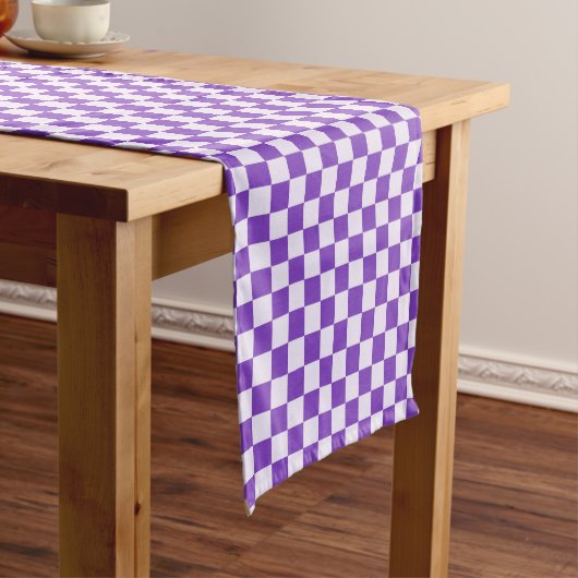 Grape soda checkerboard pattern kurzer tischläufer (Beispiel)